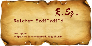 Reicher Szórád névjegykártya